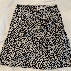 Princess Polly Blank and White Cheetah Skirt